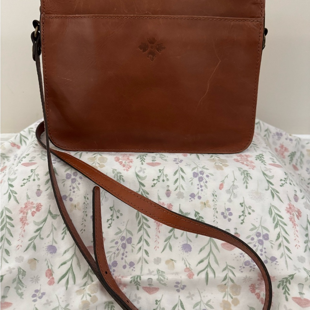 Patricia Nash Tan Leather Crossbody Bag